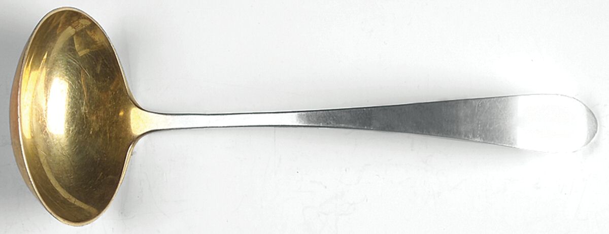 Gorham-Plain (Sterling, 1933) Solid Gravy Ladle by Gorham Silver-1