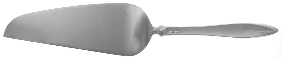 Gossamer (Sterling, 1965, No Monograms) Pie & Cake Server with Stainless Blade by Gorham Silver-1