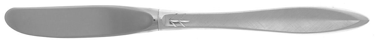 Gossamer (Sterling, 1965, No Monograms) Modern Hollow Butter Spreader (Stainless) by Gorham Silver-1