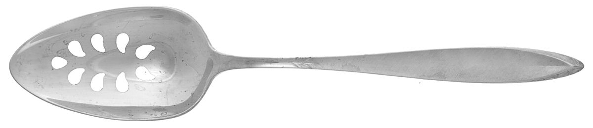 Gossamer (Sterling, 1965, No Monograms) Pierced Tablespoon (Serving Spoon) by Gorham Silver-1