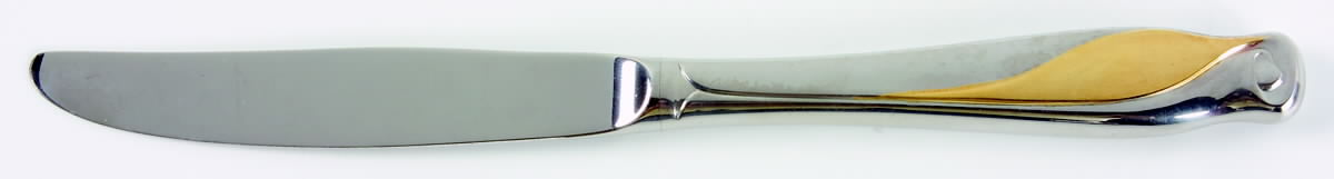 Golden Spring Bud (Stainless-Gold) Modern Hollow Knife by Gorham Silver-1