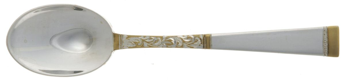 Golden Scroll (Sterling, 1977) Demitasse Spoon by Gorham Silver-1