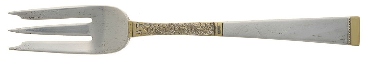 Golden Scroll (Sterling, 1977) Individual Salad Fork by Gorham Silver-1
