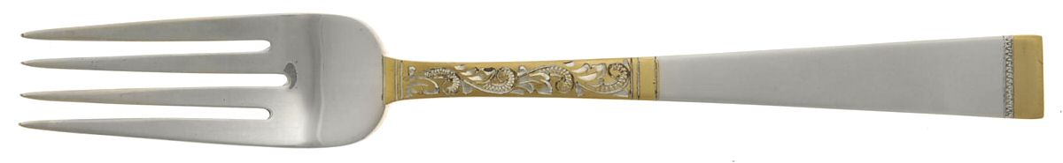 Golden Scroll (Sterling, 1977) Fork by Gorham Silver-1