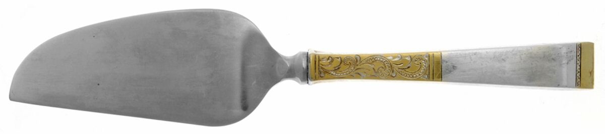 Golden Scroll (Sterling, 1977) Cheese Knife with Stainless Blade by Gorham Silver-1