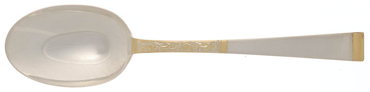 Golden Scroll (Sterling, 1977) Tablespoon (Serving Spoon) by Gorham Silver-1
