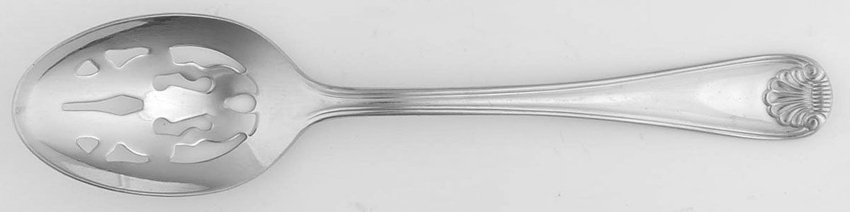 Gorham Shell (Stainless) Pierced Tablespoon (Serving Spoon) by Gorham Silver-1