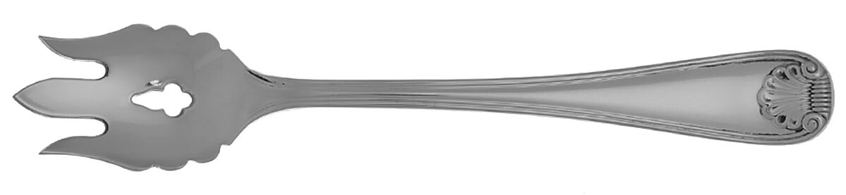 Gorham Shell (Stainless) Vegetable Serving Fork Solid  HC by Gorham Silver-1