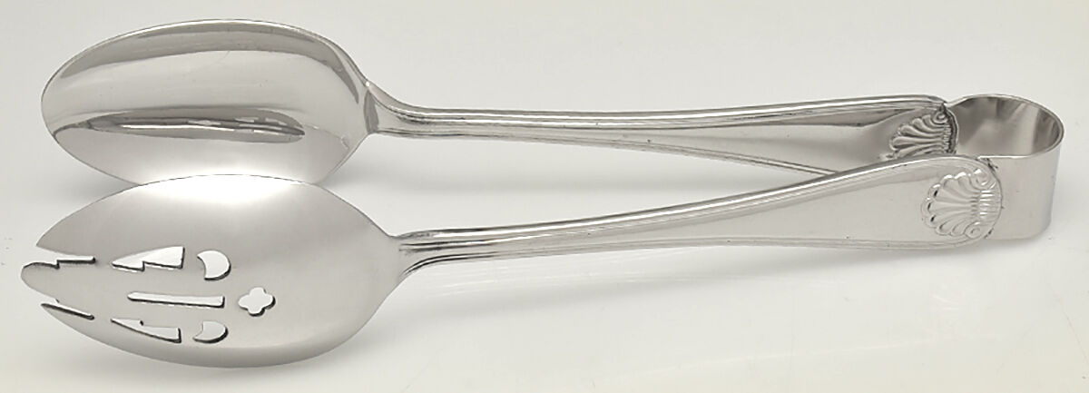 Gorham Shell (Stainless) Salad Tongs Solid HC by Gorham Silver-1