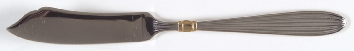 Golden Squire (Stainless, Gold Accent) Flat Handle Master Butter Knife by Gorham Silver-1