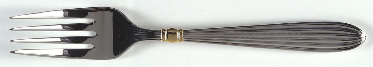 Golden Squire (Stainless, Gold Accent) Individual Salad Fork by Gorham Silver-1