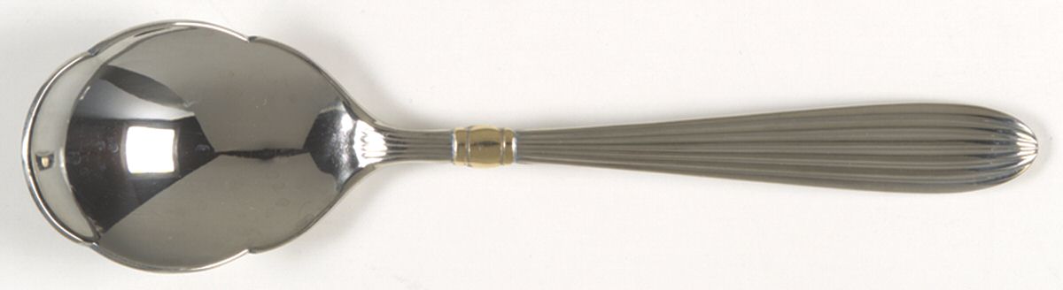 Golden Squire (Stainless, Gold Accent) Sugar Spoon by Gorham Silver-1