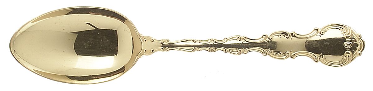 Golden Strasbourg (Sterling, Gold Vermeil) Tablespoon (Serving Spoon) by Gorham Silver-1
