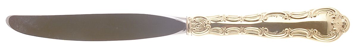 Golden Strasbourg (Sterling, Gold Vermeil) Modern Hollow Knife (Place Size) by Gorham Silver-1