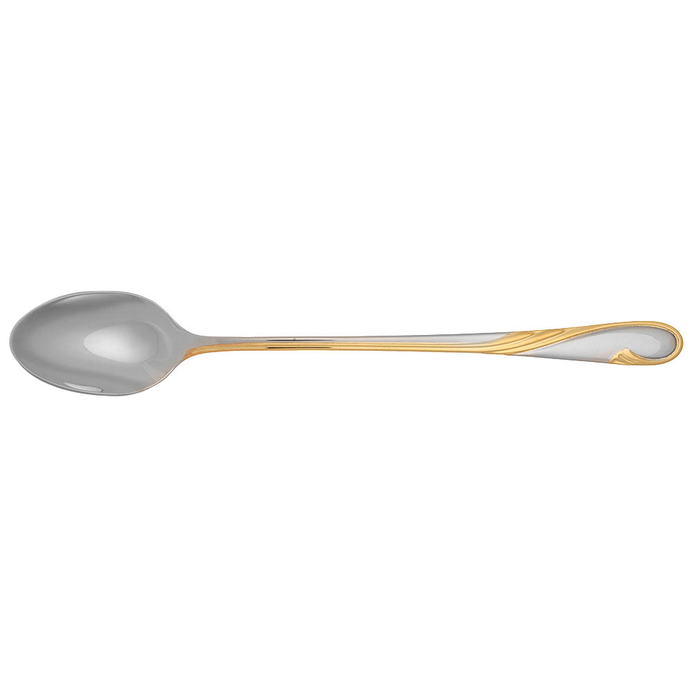 Golden Swirl (Stainless-Gold) Iced Tea Spoon by Gorham Silver-1
