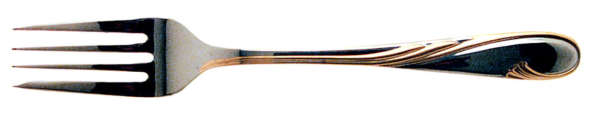 Golden Swirl (Stainless-Gold) Individual Salad Fork by Gorham Silver-1
