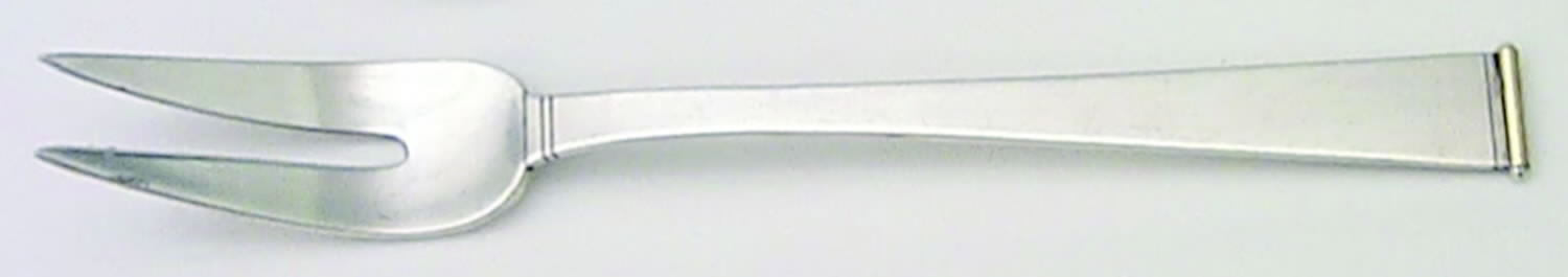 Gold Tip (Sterling, 1952) Medium Solid Cold Meat Serving Fork by Gorham Silver-1