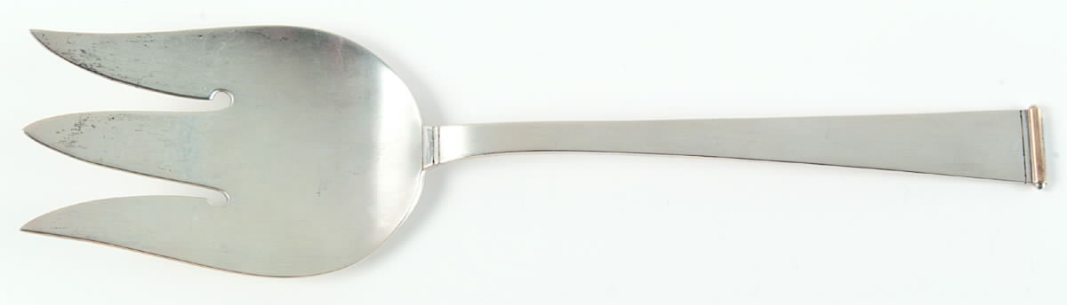 Gold Tip (Sterling, 1952) Solid Salad Serving Fork by Gorham Silver-1