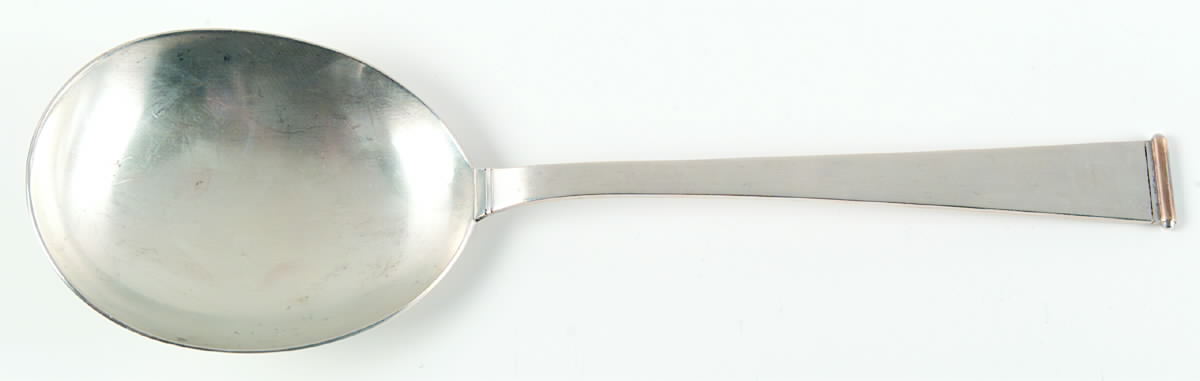 Gold Tip (Sterling, 1952) Solid Salad Serving Spoon by Gorham Silver-1