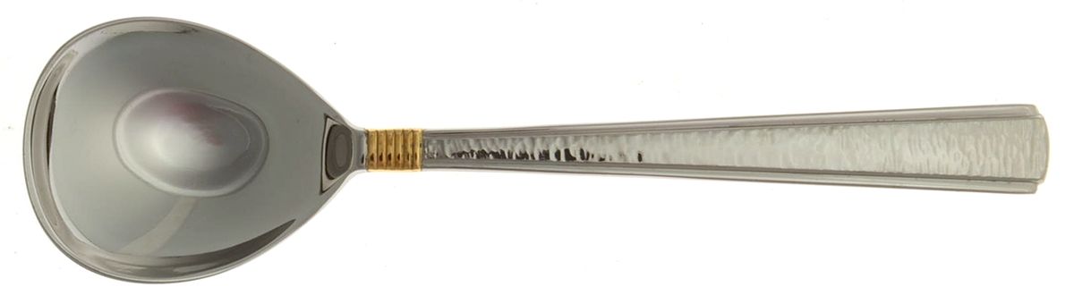 Golden Vista (Stainless, Gold Accent) Sugar Spoon by Gorham Silver-1