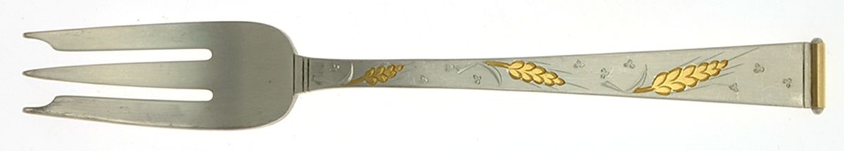 Golden Wheat (Sterling, 1952) Individual Salad Fork by Gorham Silver-1