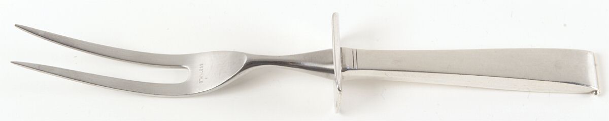 Golden Wheat (Sterling, 1952) Small Steak Carving Fork with Stainless Prongs by Gorham Silver-1