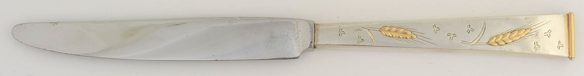 Golden Wheat (Sterling, 1952) New French Hollow Knife by Gorham Silver-1