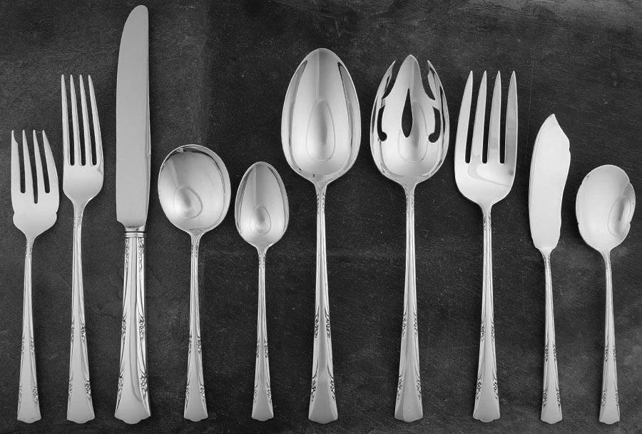 Greenbrier (Sterling, 1938, No Monos) 45 Piece Dinner Size Starter Set by Gorham Silver-1
