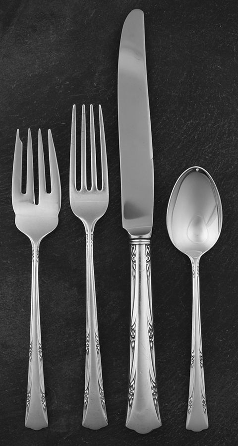 Greenbrier (Sterling, 1938, No Monos) 32  Piece Estate Set by Gorham Silver-1