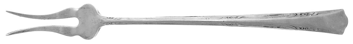 Greenbrier (Sterling, 1938, No Monos) Short Handle Pickle/Olive Fork by Gorham Silver-1