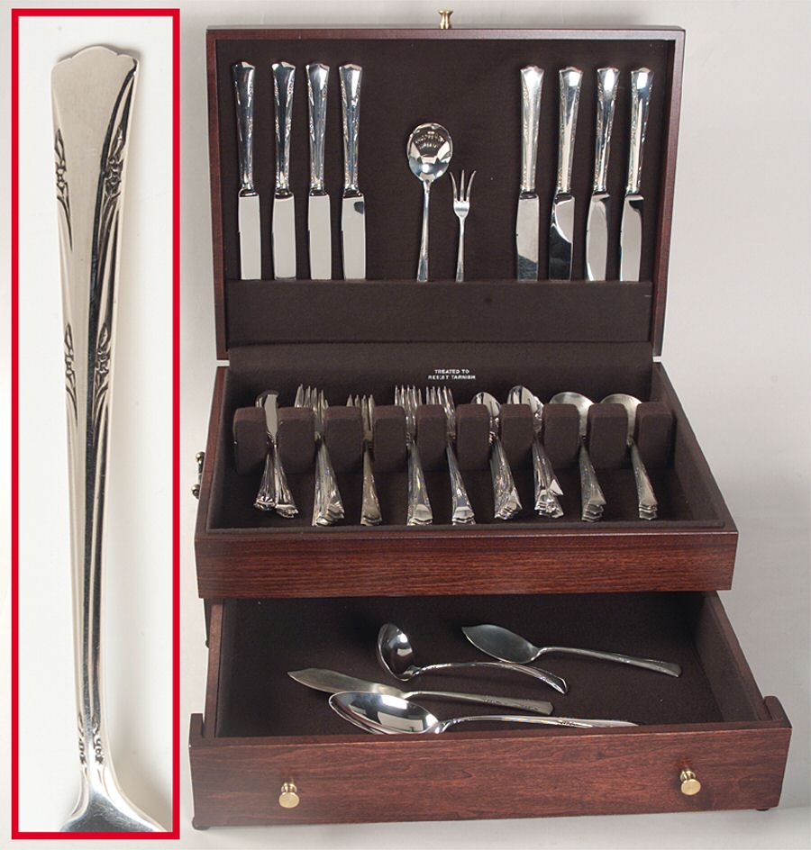 Greenbrier (Sterling, 1938, No Monos) 62 Piece Set by Gorham Silver-1