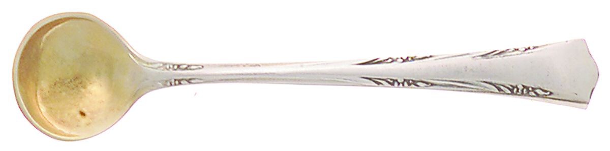 Greenbrier (Sterling, 1938, No Monos) Individual Salt Spoon by Gorham Silver-1