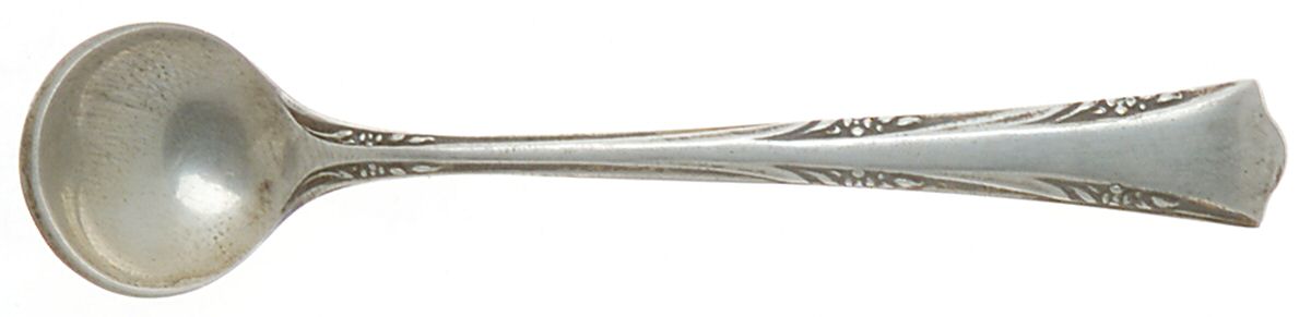 Greenbrier (Sterling, 1938, No Monos) Individual Salt Spoon by Gorham Silver-1