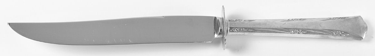 Greenbrier (Sterling, 1938, No Monos) Small Steak Carving Knife with Stainless Blade by Gorham Silver-1