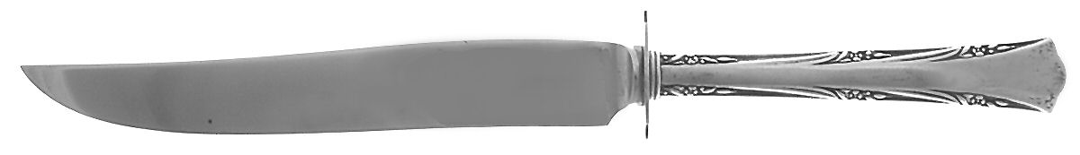 Greenbrier (Sterling, 1938, No Monos) Small Steak Carving Knife with Stainless Blade by Gorham Silver-1
