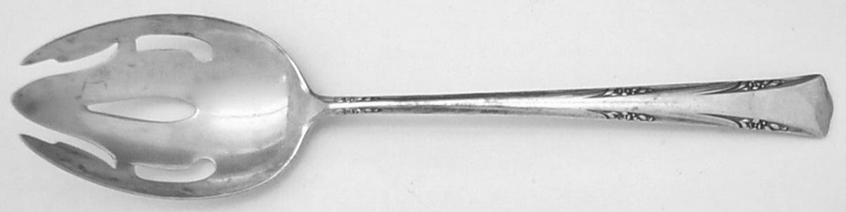 Greenbrier (Sterling, 1938, No Monos) Pierced Tablespoon (Serving Spoon) by Gorham Silver-1