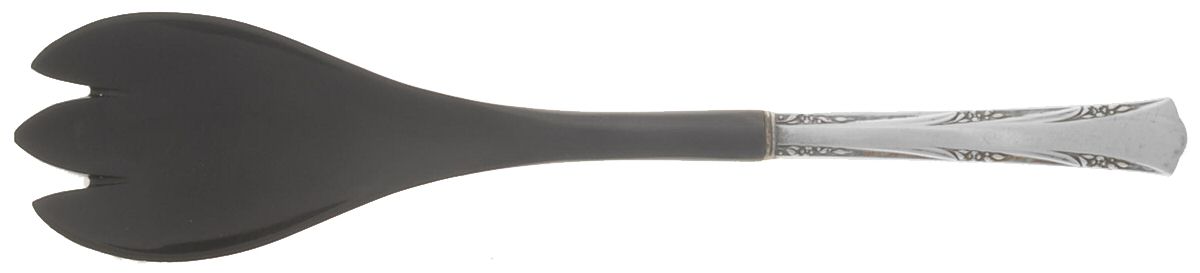 Greenbrier (Sterling, 1938, No Monos) Salad Serving Fork with Plastic Prongs by Gorham Silver-1