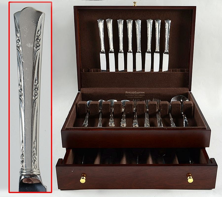 Greenbrier (Sterling, 1938, No Monos) 61 Piece Set by Gorham Silver-1