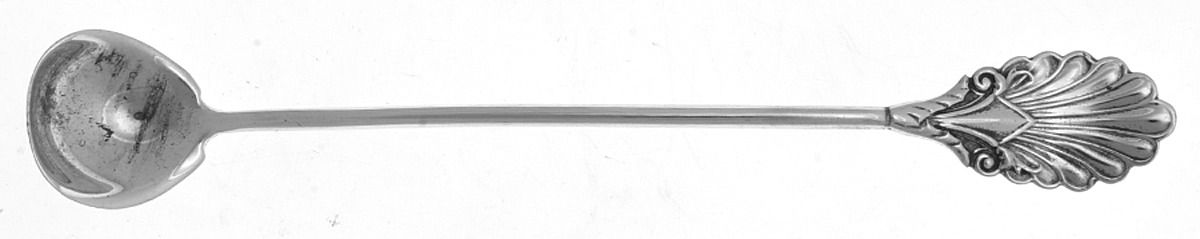 Grecian (Sterling, 1861) Coin Mustard Spoon by Gorham Silver-1