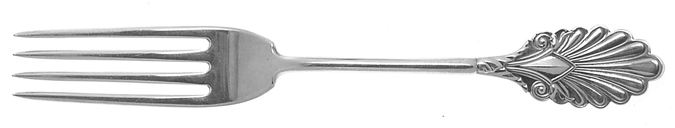 Grecian (Sterling, 1861) Coin Silver Fork by Gorham Silver-1