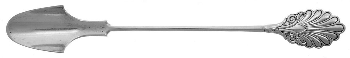 Grecian (Sterling, 1861) Coin Silver Large Soild Cheese Scoop by Gorham Silver-1