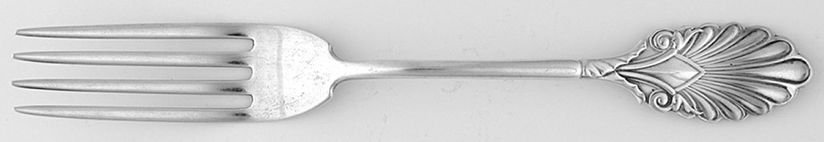 Grecian (Sterling, 1861) Monogram Fork by Gorham Silver-1