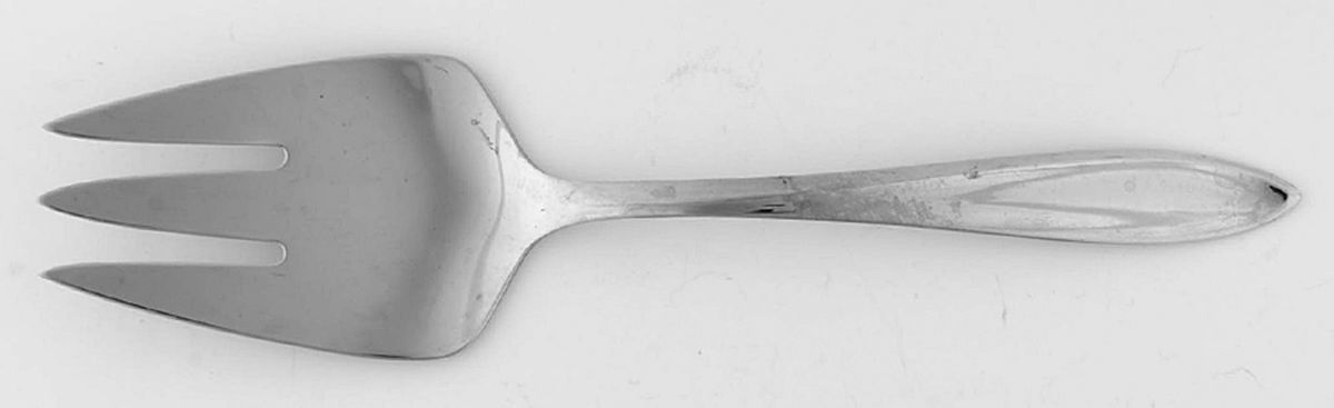 Gs7 (Stainless) Medium Solid Cold Meat Serving Fork by Gorham Silver-1