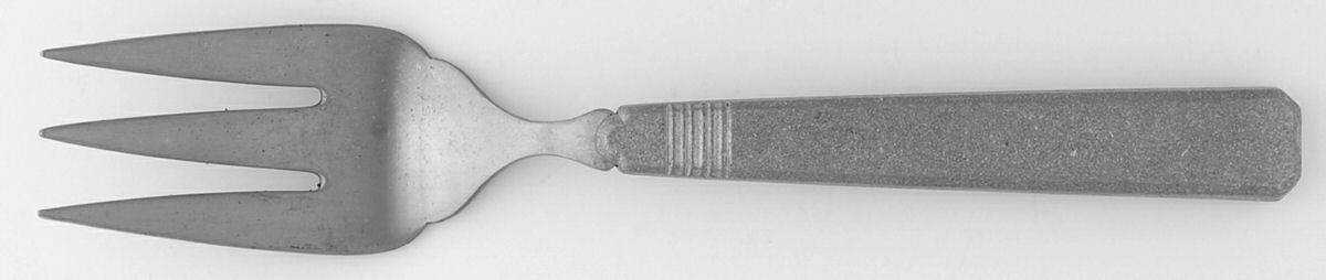 Gs8 (Pewter) Medium Solid Cold Meat Serving Fork by Gorham Silver-1