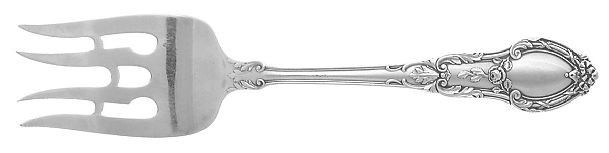 GS9 (Sterling) Medium Solid Cold Meat Serving Fork by Gorham Silver-1