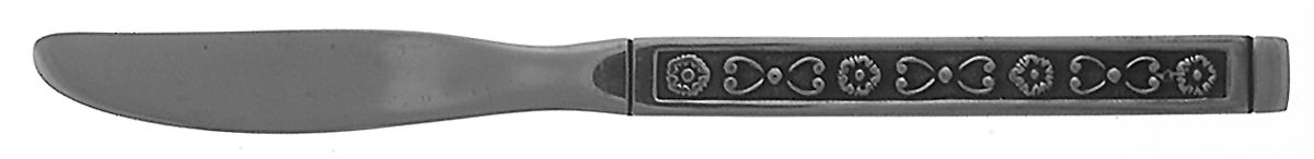 Hacienda (Stainless) Flat Handle Butter Spreader by Gorham Silver-1