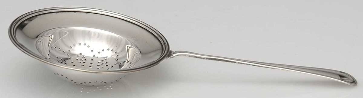 Hamilton (Sterling, 1909) Solid Individual Overcup Tea Strainer by Gorham Silver-1
