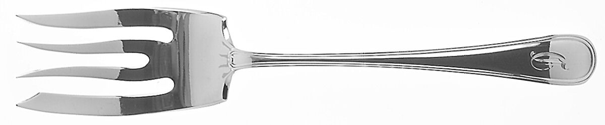 Hamilton (Sterling, 1909) Small Solid Cold Meat Serving Fork by Gorham Silver-1