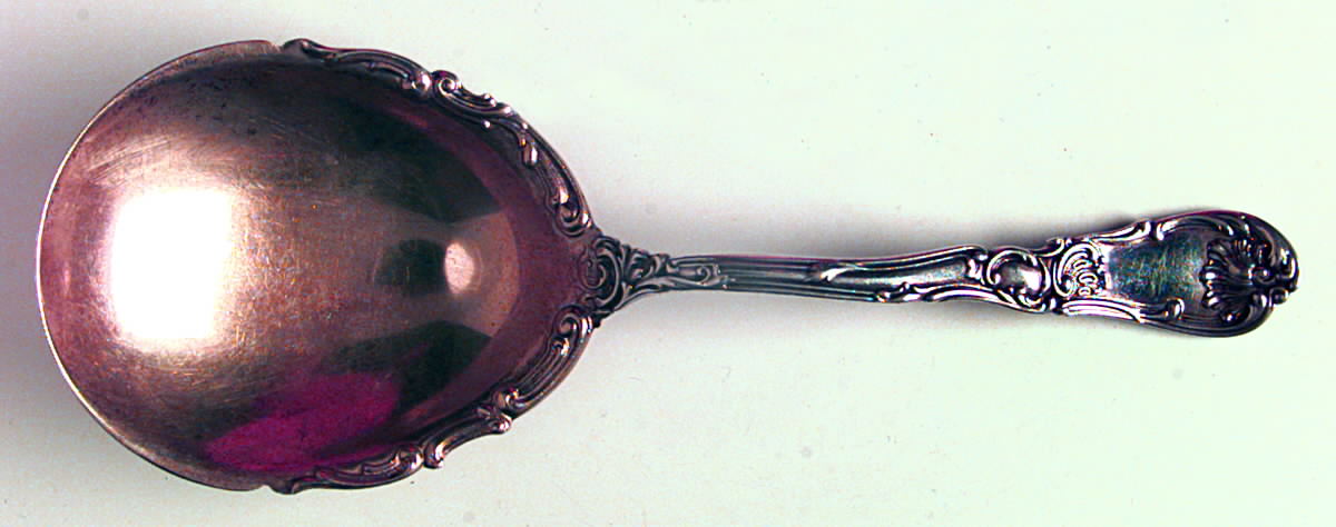 Hanover (Sterling, 1895) Large Solid Berry/Casserole Spoon by Gorham Silver-1
