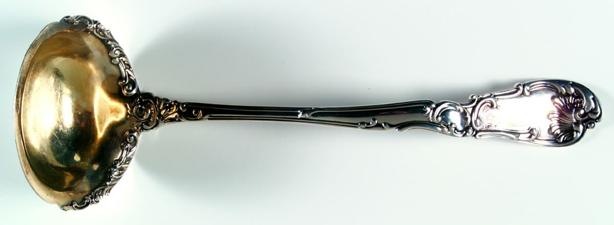 Hanover (Sterling, 1895) Large Solid Soup Ladle by Gorham Silver-1